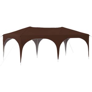 vidaXL Pop-up Partyzelt Braun 575 x 288 x 245 cm Oxford-Stoff