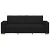 vidaXL 3-Sitzer-Sofa Schwarz 220x78x84 cm Stoff