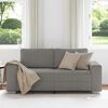 vidaXL Zweisitzer-Sofa Hellgrau 180x77x82 cm Cordstoff