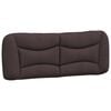 vidaXL Bett mit Matratze "Hvar" Dunkelbraun 140x200 cm Stoff