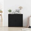 vidaXL Sideboard Schwarz Eichen-Optik 80 x 33 x 70 cm Holzwerkstoff