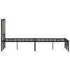 vidaXL Metallbett ohne Matratze Sonoma-Eiche 120x190 cm