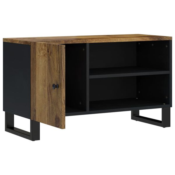 vidaXL TV-Schrank 80x33x46 cm Massivholz Mango & Holzwerkstoff