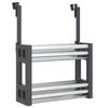 vidaXL Unterschrank-Organizer 34x12x26 cm Aluminium