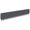 vidaXL Raseneinfassung 30 pcs 103 x 20 cm Stahl Anthrazit