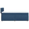 vidaXL Boxspringbett mit Matratze Blau 90x190 cm Stoff