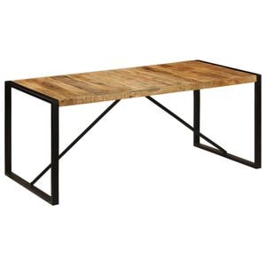 vidaXL Esstisch Raues Massives Mangoholz 180 cm