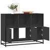 vidaXL Sideboard Schwarz 100x35x76 cm Holzwerkstoff