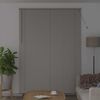 vidaXL Fensterjalousie mit Vorh&auml;ngen Silber Aluminium