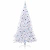 vidaXL Künstlicher Weihnachtsbaum Weiß 240 cm PVC und Stahl