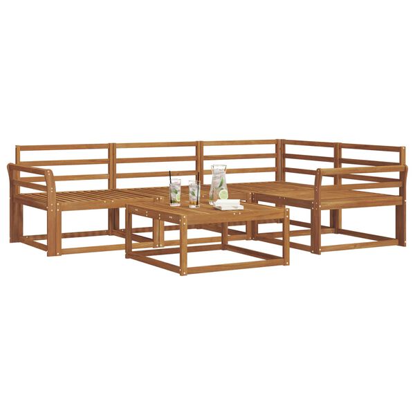 vidaXL Outdoor-Sofagarnitur 5 pcs Natur Massivholz Akazie