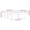 vidaXL Couchtisch Altholz-Optik 90x90x28 cm Holzwerkstoff