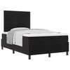 vidaXL Boxspringbett mit Matratze Schwarz 120 x 190 cm Stoff