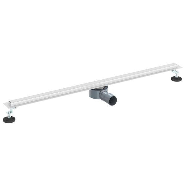 vidaXL 360&deg; Duschablauf mit slim Modell Silber 100 cm Edelstahl 304