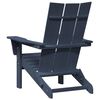 vidaXL Klappbarer Adirondack-Stuhl Marineblau 80,5 x 74,5 x 92 cm HDPE