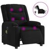 vidaXL Massagesessel Elektrisch Schwarz Stoff
