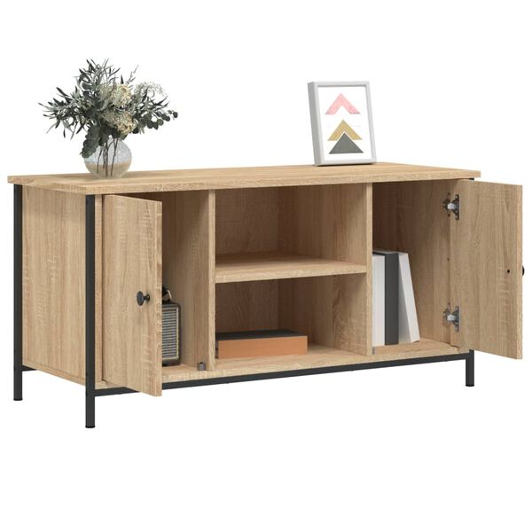vidaXL TV-Schrank Sonoma-Eiche 100x40x50 cm Holzwerkstoff