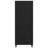 vidaXL Highboard 2 pcs Schwarz Eichen-Optik 69,5 x 34 x 180 cm