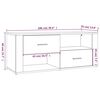 vidaXL TV-Schrank Schwarz 100x35x40 cm Holzwerkstoff