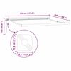vidaXL Einziehbare Markise Gr&uuml;n und Wei&szlig; 350 x 250 cm Stoff, Metall