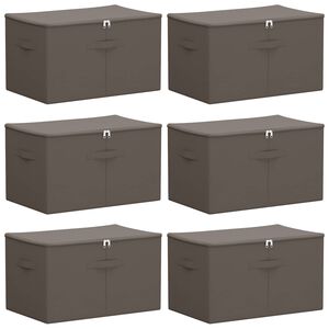 vidaXL Aufbewahrungsbox 6 stk. Vliesstoff 55 x 35 x 32 cm 61,6 L