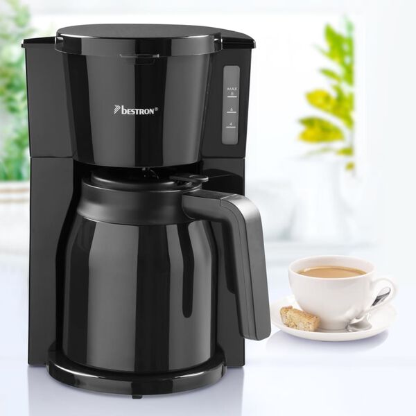 Bestron Kaffeemaschine mit Thermokanne ACM900TS 900W Schwarz
