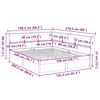 vidaXL Massivholzbett mit Regal ohne Matratze Wei&szlig; 150x200 cm Kiefer