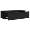vidaXL Wandschrank Schwarz 68x30x20 cm Holzwerkstoff