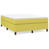 vidaXL Boxspringbett mit Matratze Gr&uuml;n 140x190 cm Stoff