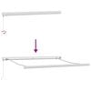 vidaXL Einziehbare Markise Mehrfarbig 350 x 250 cm Stoff und Metall