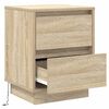 vidaXL Nachttisch Sonoma-Eiche 39 x 34,5 x 50 cm Holzwerkstoff