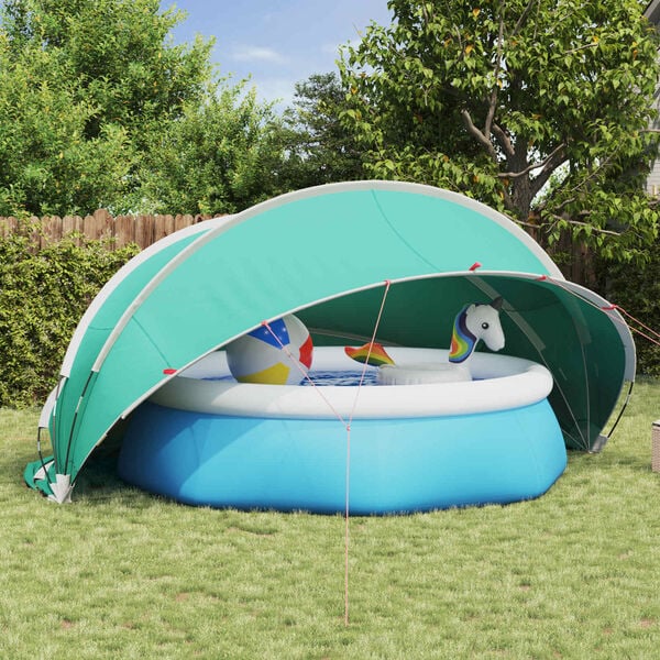 vidaXL Pool-Dome Blau 472 x 460 x 229 cm