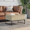vidaXL Couchtisch Sonoma-Eiche 70x50x40 cm Holzwerkstoff und Metall