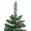 vidaXL Schlanker Weihnachtsbaum mit 150 LEDs mit St&auml;nder Gr&uuml;n 150 cm