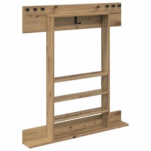 vidaXL Angelrutenhalter zur Wandmontage Holzwerkstoff 93 x 12 x 103 cm