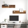 vidaXL Wandregal 2 pcs Altholz 80 x 11,5 x 18 cm Holzwerkstoff