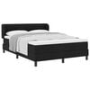 vidaXL Boxspringbett mit Matratze Schwarz 160 x 200 cm Stoff