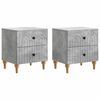 vidaXL Nachttisch 2 stk. Betongrau 43 x 34,5 x 48 cm Holzwerkstoff