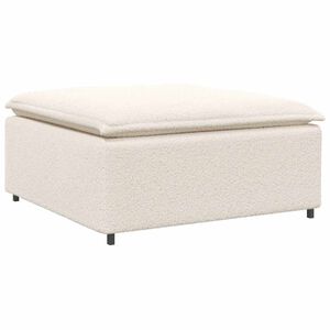 vidaXL Modulares Sofa Fu&szlig;hocker-Modul Creme 100x100x48 cm