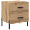 vidaXL Nachttisch 2 pcs Artisan-Eiche 40 x 35 x 47,5 cm Holzwerkstoff