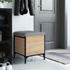 vidaXL Sitzbank mit Stauraum Sonoma-Eiche 42x42x45 cm Holzwerkstoff