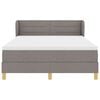 vidaXL Boxspringbett mit Matratze Taupe 160 x 200 cm Stoff