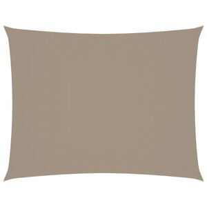 vidaXL Sonnensegel Oxford-Gewebe Rechteckig 3,5x4,5 m Taupe