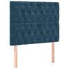 vidaXL Kopfteil Dunkelblau 90x7x118/128 cm Samt