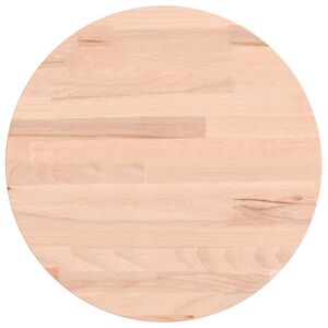 vidaXL Tischplatte &Oslash;30x1,5 cm Rund Massivholz Buche