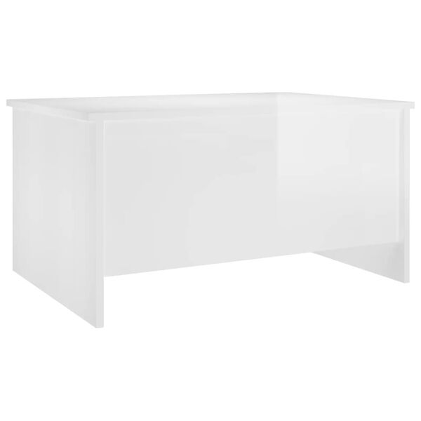 vidaXL Couchtisch Hochglanz-Weiß 80x55,5x41,5 cm Holzwerkstoff
