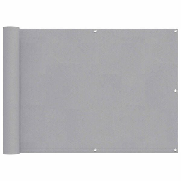 vidaXL Balkonsichtschutz Hellgrau 75 x 200 cm