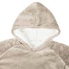 vidaXL Decken-Hoodie Beige L Fleece und Flanell