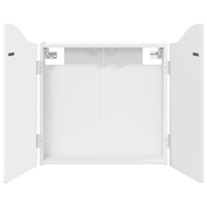 vidaXL Dartboard Schrank Wei&szlig; 56 x 12 x 63 cm Holzwerkstoff