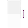 vidaXL Verdunkelungsrollo Wei&szlig; 65x175cm Stoffbreite 60,7 cm Polyester
